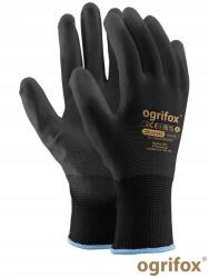 Ogrifox Védőkesztyű Ogrifox Poliur Pu fekete 10-es méret XL 1 pár (OX-POLIUR BB 10)