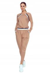 Eldar Fara elasztikus anyagból készült hosszú leggings, bézs, M (3550-4)
