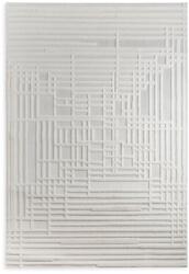Takoy VENUS 2 160x230 cm-es krémbézs színű, strukturált, dombornyomott szőnyeg modern geometrikus vonal mintával