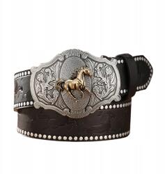  Cowboy western öv öv Ezüst Ló Szegecsek retro vintage y2k 120 cm (886252132290)