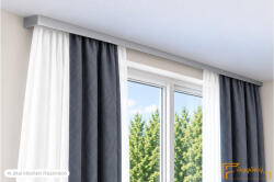  (9 szín 16 méret) DecoLino Design mennyezeti karnis szett (3méter) - Ezüst
