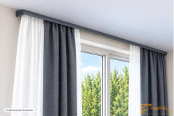  (9 szín 16 méret) DecoLino Design mennyezeti karnis szett (1.5méter) - Antracit