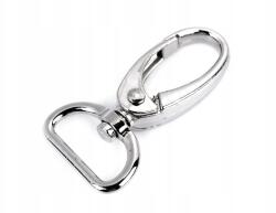 Stoklasa Forgatható fém karabiner, nikkel, 20 mm, 2 db (800907_222574_114213)