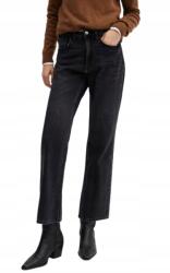 Mango Fekete Mom Jeans Magas Kopásállóságú Farmer 32 X_a