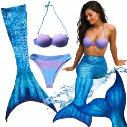  Sellő Farok Fürdőruha Kétrészes Bikini Sellő Jelmez Sellő M