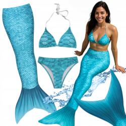  Sellő Farok Fürdőruha Kétrészes Bikini Sellő Jelmez Sellő S M