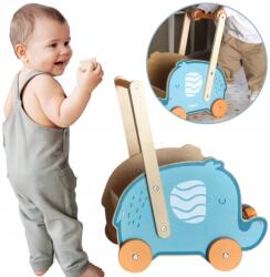 Viga Toys PolarB Fa babakocsi 2in1 Sétáló Toló Elefánt (440311)