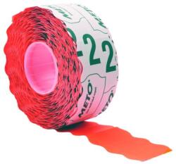 METO Árazógépszalag, 26x12 mm, METO, piros (ISM2612P) - officesprint