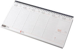 Realsystem Asztali naptár 320mmx155mm, fehérlapok fekvő kék műbörrel borított tartóval Realsystem 2027 (7931-04) - iroszer24
