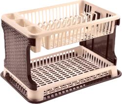 JHT Scurgator vase , doua etaje , rattan , dimensiuni 30x44x27 cm (ratanscurgator) Uscator vase