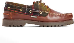 BARBOUR Boat Shoes Deck MFO0795 br74 brown/classic tartan