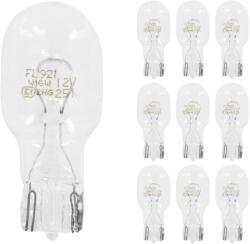 Flösser 12V 16W W16W izzó, W2, 1x9, 5D foglalat (helyzetjelző/irányjelző, 10 db/csomag) FLOSSER Elektromos alkatrészek Világítás és fényjelzés Izzók Jelző- és műszerizzók W2.1x9.5d/T10 üvegtalpas izzók