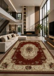 LOTOS Covor Lotos 507-201, Marime 300 x 400 cm, Rosu, Inaltime Fir 8 mm, Antialergic, Polipropilena, Living, Dormitor, Sufragerie, Birou Covor