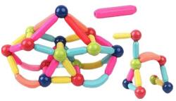 Flippy Piese Magnetice pentru Copii, Flippy, Set din 103 de Piese de diferite Culori, Constructor Magnetic cu Posibilitatea de a Construii forme Nelimitate, Multicolor (164995) Jucarii de constructii magnetice