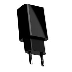 Flippy Incarcator Retea Fast Charge pentru Telefon, Flippy, Capat de Incarcare pentru Gadgeturi 5V2A, Port USB-B, Adaptor pentru Telefon Standard UE, Negru (161534)