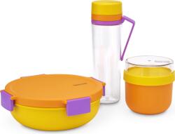 Brabantia Recipient pentru prânz Make & Take Yinka Ilori cu sticlă, set 3 piese (207143)