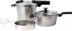Fissler Oale sub presiune Vitaquick Premium 3, 5 l + 6 l cu inserție perforată și capac de sticlă (602-410-13-090/0)