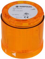 WERMA Semnalizator luminos portocaliu 24VDC 24VAC IP54 Ø70x66mm (84330055)