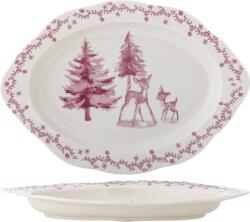Bloomingville Platou de servire Wonderland 31 cm, roz (82072926) Tava