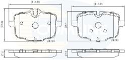 COMLINE set placute frana, frana disc COMLINE CBP06072 (CBP06072)