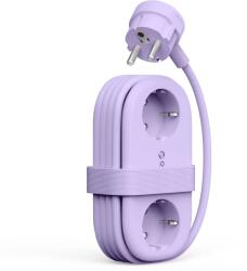 Orico AP3 65W GaN 6in1 Power Strip 2x AC + 2x USB-A + 2x USB-C - Purple (ORICO-AP3-2A2U2C-65-EU-PU-EP)