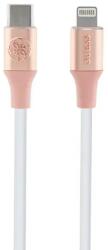 Guess Ebossed Logo USB-C / Lightning Cable 1.5m Fast Charging - Pink (GUE003441-0)