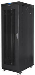 Lanberg Standing rack cabinet 19 inches 27U 800x1200 black perforated door LCD FLAT PACK (FF01-8227-23BL) - vexio