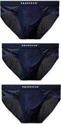 PriStyle 3 darabos lélegző fehérnemű készlet, rövidnadrág, férfi vagy fiú, gyorsan száradó és erős szellőzés, tökéletes sportoláshoz, Royal Blue, M, PriStyle® (set-lenjerie-royal-blue-barbat)