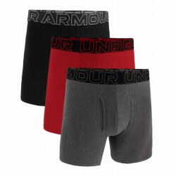 Under Armour M UA Perf Cotton 6in férfi boxer XXL / szürke/fekete