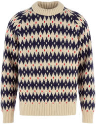 Fjällräven Övik Jacquard Knit M férfi pulóver XL / bézs