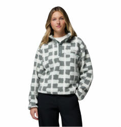 Columbia Helvetia II Printed Cropped Half Snap női pulóver M / szürke/zöld