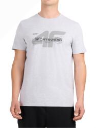 4F Tshirt M3565 férfi póló M / szürke