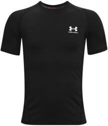 Under Armour UA HG Armour SS Black gyerek funkcionális felső Gyerek 118-127 / fekete/fehér