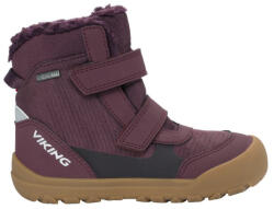 Viking Outdoor Footwear Spruce Barefoot Warm GTX 2V Wine gyerek téli cipő Cipőméret (EU): 26 / burgundi vörös