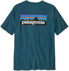 Patagonia P-6 Logo Responsibili Tee férfi póló XL / zöld/kék