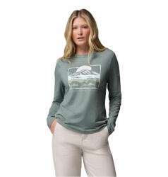 Columbia Parsons Point LS Graphic Tee női póló S / szürke