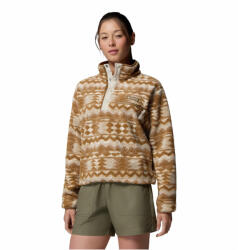 Columbia Helvetia II Printed Cropped Half Snap női pulóver XL / barna