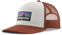 Patagonia P-6 Logo Trucker Hat baseball sapka fehér/piros