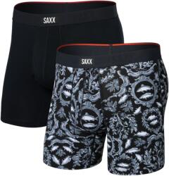 Saxx Vibe Xtra Soft Comfort Boxer Brf Fly 2Pk boxeralsó L / fekete/fehér