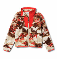 Columbia Sequoia Grove Printed Full Zip Fleece Zing Fieldaze, gyerek pulóver Gyerek XXS / barna/narancssárga