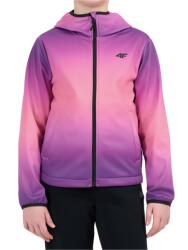 4F Softshell Jacket F603 Multicolour 3 Allover gyerek softshell kabát Gyerek 128 / rózsaszín