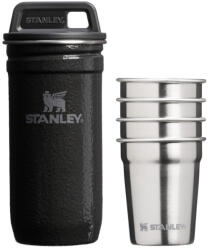 Stanley 4 db felespohár rozsdamentes tokban szett fekete/ezüst