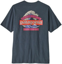 Patagonia Great Waves Responsibili-Tee férfi póló L / sötétkék