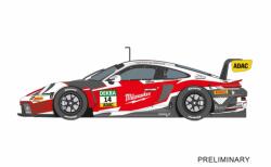 Carrera DIGITAL 132 Porsche 911 GT3 R Razoon No 14 versenyautó