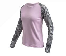 Sensor Merino Blend Impress női technikai hosszú ujjú póló. L / rózsaszín/szürke