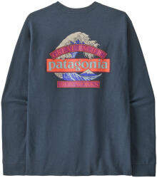 Patagonia Long-Sleeved Great Waves Responsibili-Tee férfi póló L / sötétkék