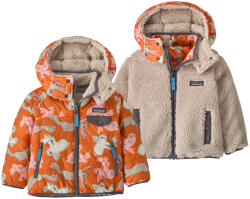 Patagonia Baby Reversible Tribbles Hoody - BNLM gyerek dzseki Gyerek 4 éves / narancs/bézs
