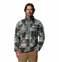 Columbia Helvetia II Printed Half Snap Fleece férfi pulóver XL / szürke / fekete