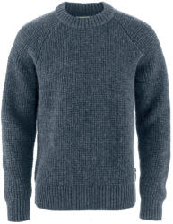 Fjällräven Övik Waffle Knit M férfi pulóver S / sötétkék