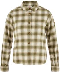 Fjällräven Övik Boxy Flannel Shirt Green-Chalk White Női ing S